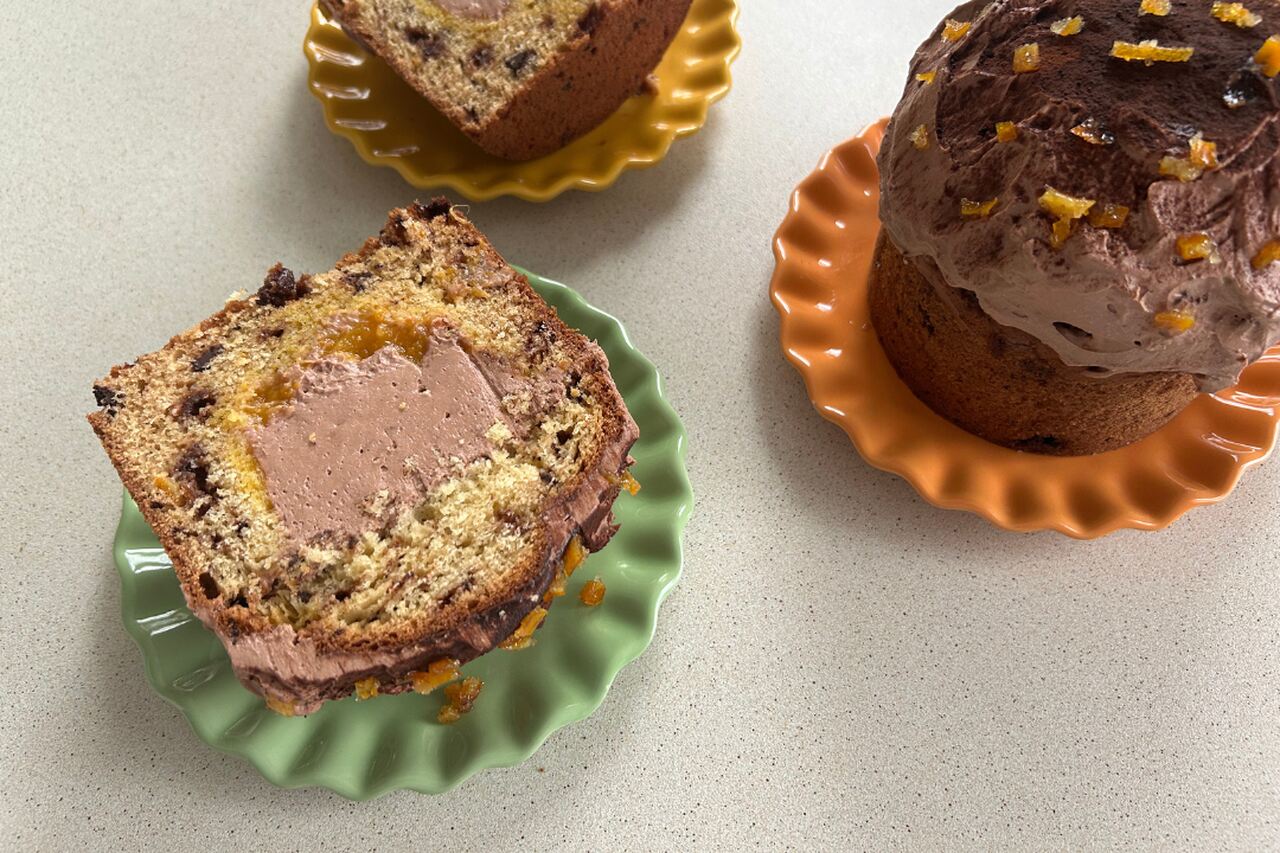 Babka z kremem czekoladowym i pomarańczą