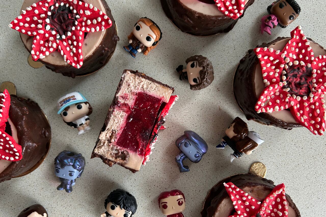 Mini serniczki Kinder z wiśniami